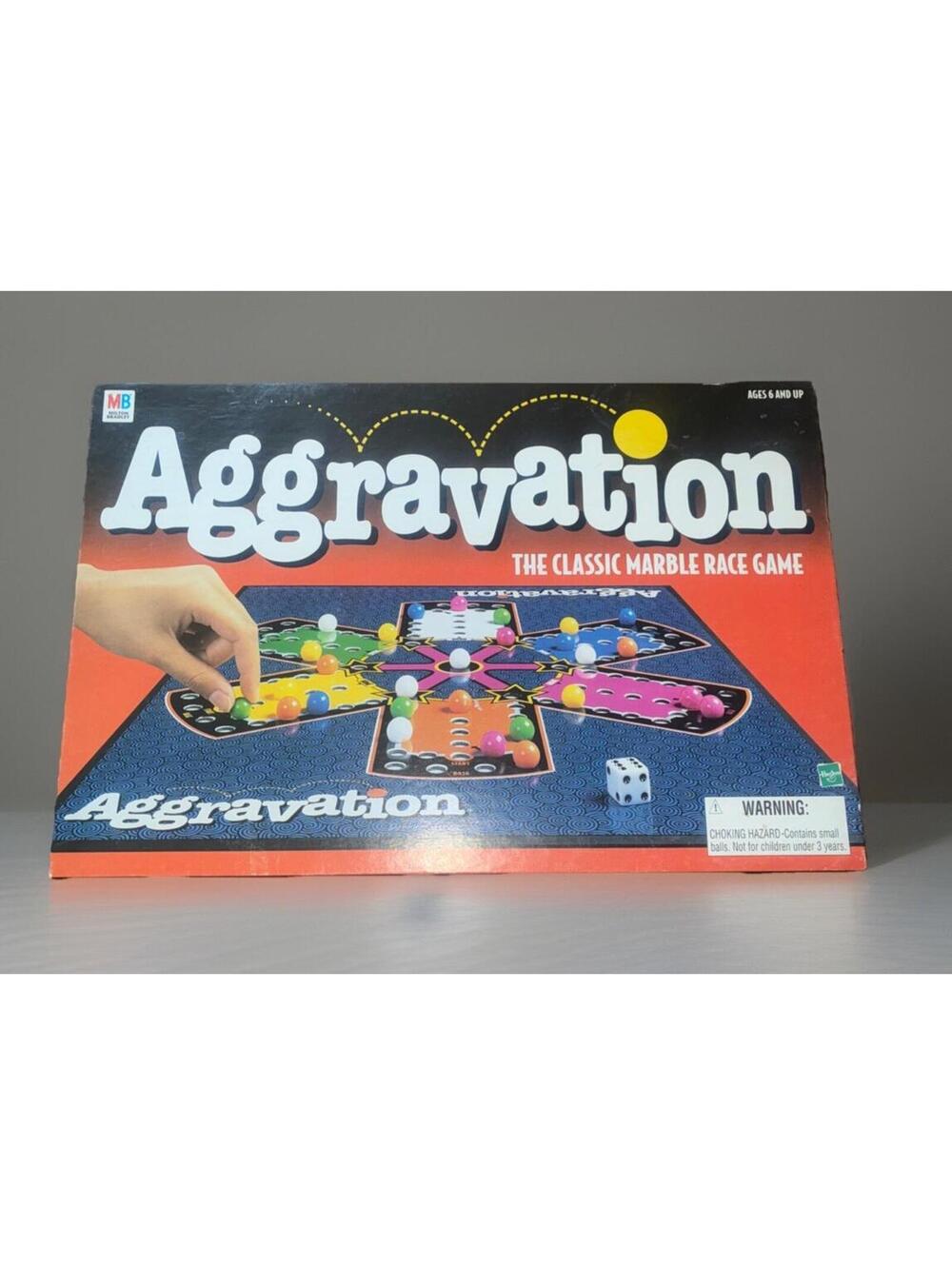 Vintage Aggravation Board Game Milton Bradley  - 1999 Edition - Complete!